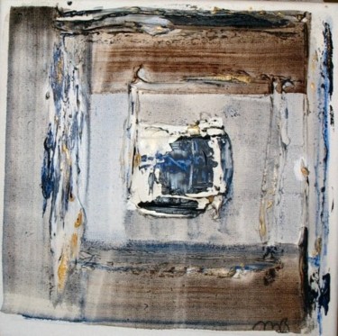 Peinture intitulée "Labyrinthe bleu" par Muriel Bo, Œuvre d'art originale