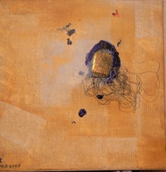 Peinture intitulée "Composition Murano" par Muriel Bo, Œuvre d'art originale