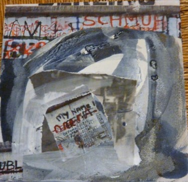 Collages intitulée "Berlin 2" par Muriel Bo, Œuvre d'art originale