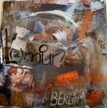 Collages intitulée "Bons Baisers de Ber…" par Muriel Bo, Œuvre d'art originale