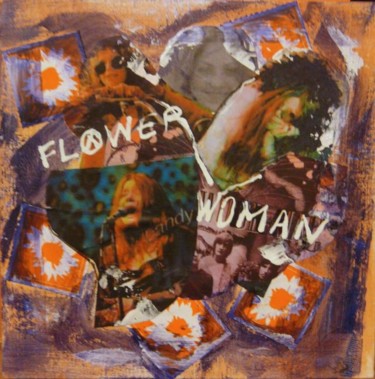 Peinture intitulée "Flower Woman" par Muriel Bo, Œuvre d'art originale