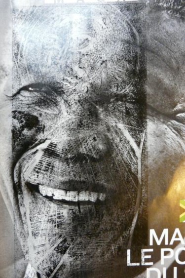 Peinture intitulée "Mandela Masaï" par Muriel Bo, Œuvre d'art originale