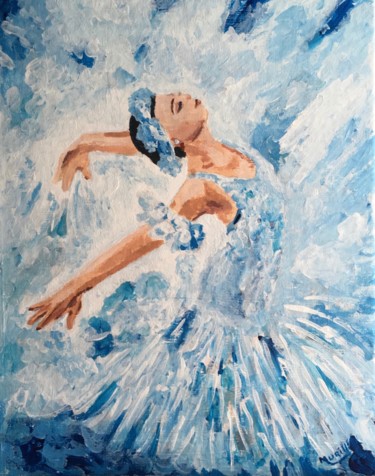 Painting titled "Ballet 1" by Murielle Lucie Clément, Original Artwork, Acrylic