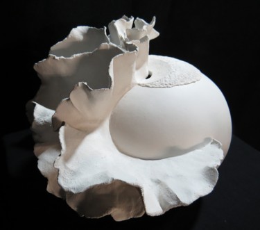 Sculpture intitulée "mer-1-4.jpg" par Murielle Huvé-Lejeune, Œuvre d'art originale, Céramique