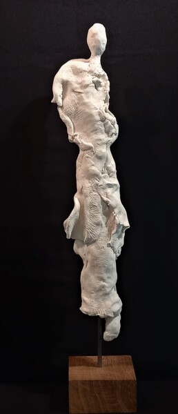 Sculpture intitulée "Passager #1" par Murielle Huvé-Lejeune, Œuvre d'art originale, Céramique