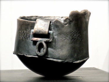 Sculpture intitulée "Sans titre I" par Murielle Huvé-Lejeune, Œuvre d'art originale, Céramique