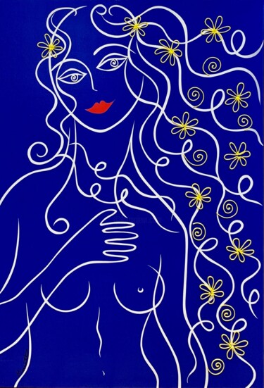Malerei mit dem Titel "Vénus" von Muriel Matt, Original-Kunstwerk, Acryl