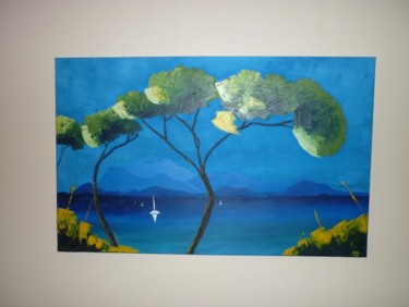 Peinture intitulée "Méditerranée" par Murphye, Œuvre d'art originale, Huile