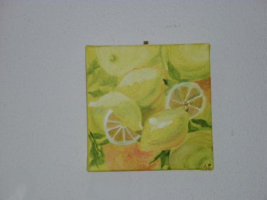 Peinture intitulée "Citrons" par Murphye, Œuvre d'art originale, Huile