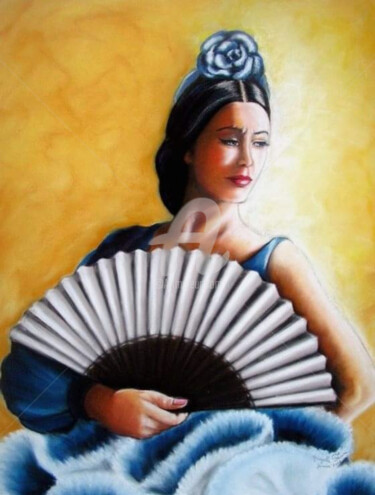 Painting titled "Soledad" by Muryelle Faure, Original Artwork, Pastel