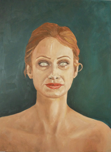 Malerei mit dem Titel "Masks II" von Małgorzata Muschiol, Original-Kunstwerk, Öl