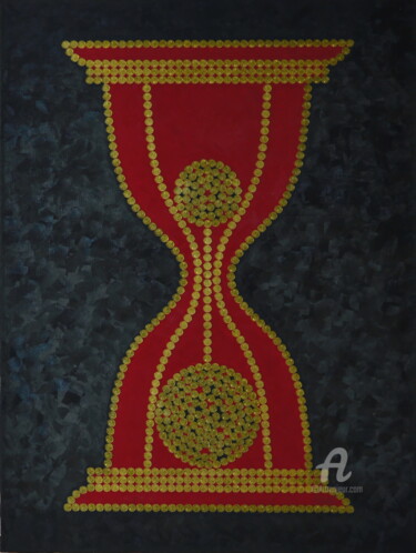 Картина под названием "Hourglass" - Vasiliy Polushkin, Подлинное произведение искусства, Масло