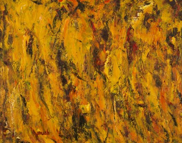 Картина под названием "Yellow" - Mushegh Grigoryan, Подлинное произведение искусства, Масло