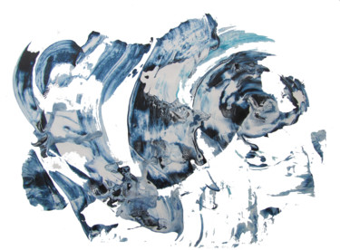 Ice-Twist Collection, Abstract Original painting 61x86 ©2017 by Dmitri Matkovsky