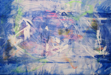 Peinture intitulée "The Blue Distance,…" par Dmitri Matkovsky, Œuvre d'art originale, Acrylique