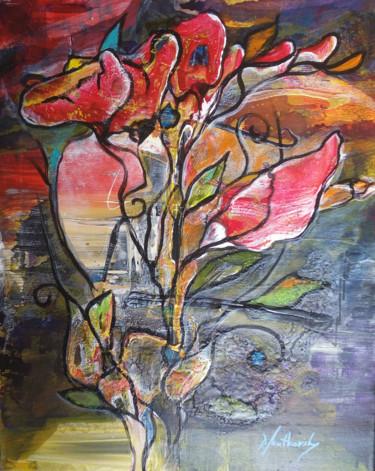 Painting titled "Martian Flower 6 -…" by Dmitri Matkovsky, Original Artwork, Acrylic