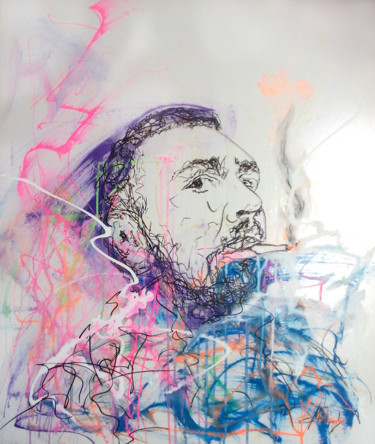 Картина под названием "Shnur, Sergey Shnur…" - Dmitri Matkovsky, Подлинное произведение искусства, Акрил