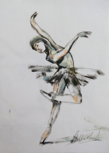 Pittura intitolato "Ballet 5, Dance, Ru…" da Dmitri Matkovsky, Opera d'arte originale, Inchiostro