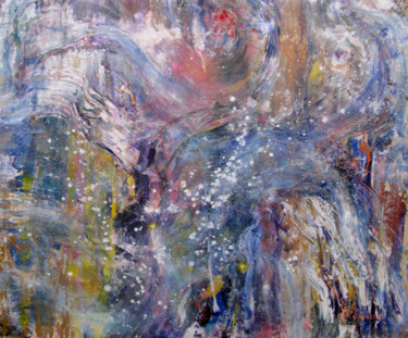 Painting titled "Cosmic Wind on the…" by Dmitri Matkovsky, Original Artwork, Acrylic