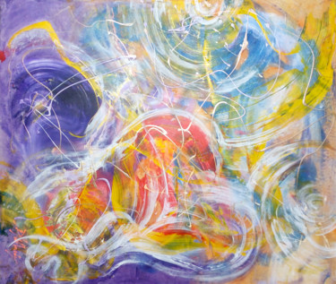 Malerei mit dem Titel "Colorful World by S…" von Dmitri Matkovsky, Original-Kunstwerk, Acryl