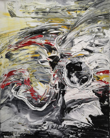 Картина под названием "Raging Eagle, Abstr…" - Dmitri Matkovsky, Подлинное произведение искусства, Акрил