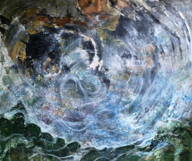 Картина под названием "Furious storm over…" - Dmitri Matkovsky, Подлинное произведение искусства, Акрил