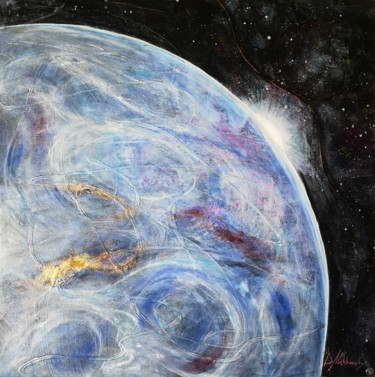 Element of Light. Light destroying darkness. Peinture intitulée "Element of Light. L…" par Dmitri Matkovsky, Œuvre d'art originale, Acrylique