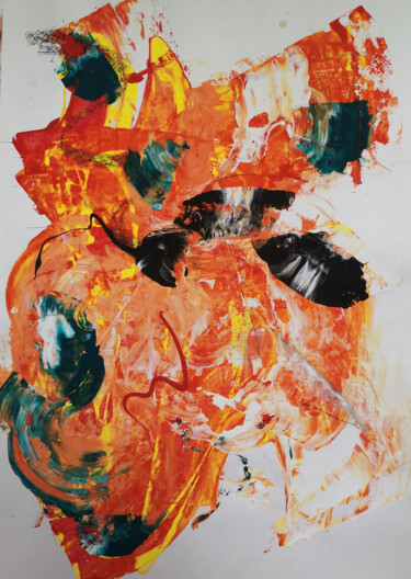 The Doubt in my Heart Pittura intitolato "The Doubt in my Hea…" da Dmitri Matkovsky, Opera d'arte originale, Acrilico