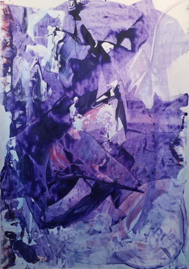 Peinture intitulée "Deep Purple. Band O…" par Dmitri Matkovsky, Œuvre d'art originale, Acrylique