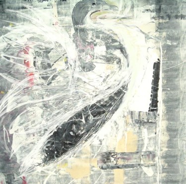 Pittura intitolato "Ice Bird" da Dmitri Matkovsky, Opera d'arte originale, Olio
