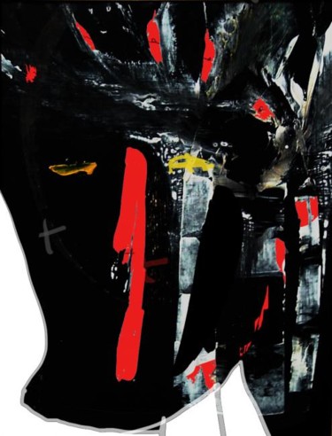 Цифровое искусство под названием "crucified" - Dmitri Matkovsky, Подлинное произведение искусства, Цифровая живопись