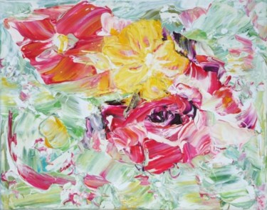 Pittura intitolato "flower 3" da Dmitri Matkovsky, Opera d'arte originale