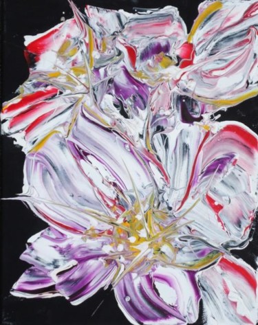 Peinture intitulée "flowers 4" par Dmitri Matkovsky, Œuvre d'art originale, Huile