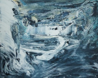 Pintura intitulada "Another  Glacier" por Dmitri Matkovsky, Obras de arte originais, Acrílico