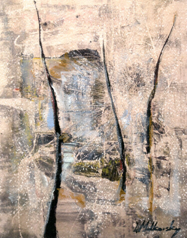 Peinture intitulée "FALLS - ABSTRACT LA…" par Dmitri Matkovsky, Œuvre d'art originale, Huile