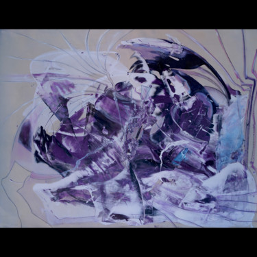 Peinture intitulée "Purple Rain Man" par Dmitri Matkovsky, Œuvre d'art originale, Acrylique