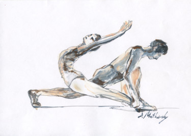 Картина под названием "Gimnastica, Dance,…" - Dmitri Matkovsky, Подлинное произведение искусства, Акрил