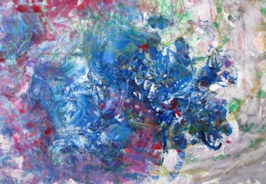 Malerei mit dem Titel "Bluebird is dead" von Dmitri Matkovsky, Original-Kunstwerk, Acryl