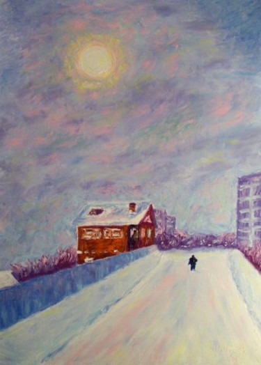Painting titled "В другой мир  In ot…" by Julia Musina, Original Artwork, Oil