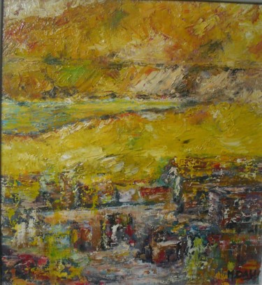 Peinture intitulée "La baie" par Mustapha Dali, Œuvre d'art originale, Huile
