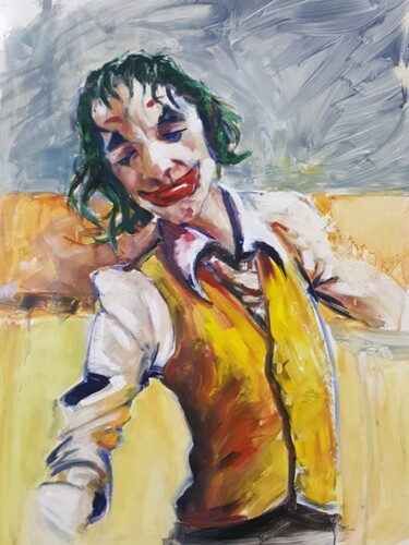 Картина под названием "joker" - Muzaffer Bulut, Подлинное произведение искусства, Масло