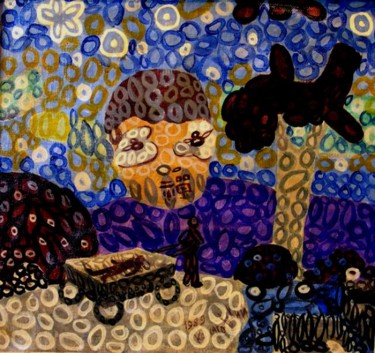 Картина под названием "когда я умру * when…" - Yuri Kossagovsky, Подлинное произведение искусства, Масло