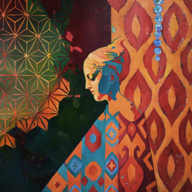 Pittura intitolato "MYTH. Psyche - Soul…" da Marina Venediktova, Opera d'arte originale, Olio