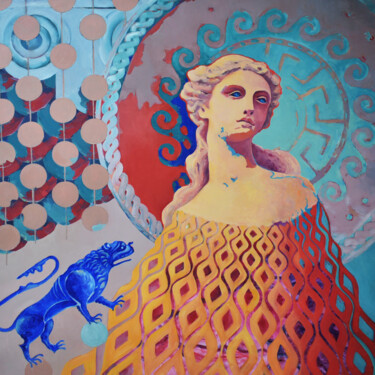 Malarstwo zatytułowany „MYTH. Andromeda - b…” autorstwa Marina Venediktova, Oryginalna praca, Olej