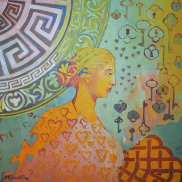 Картина под названием "APHRODITE-SYMBOL OF…" - Marina Venediktova, Подлинное произведение искусства, Масло