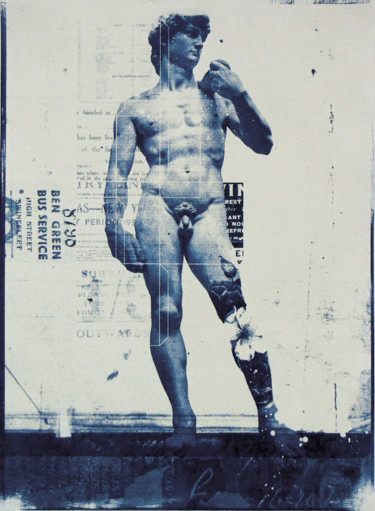 Prenten & gravures getiteld "Cyanotype_00_A3_Dav…" door Manel Villalonga, Origineel Kunstwerk, Film Print