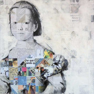 「Collage_04_40x40 cm…」というタイトルのコラージュ Manel Villalongaによって, オリジナルのアートワーク, コラージュ