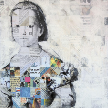 Collage_04_40x40 cm_Portrait Collages intitulée "Collage_04_40x40 cm…" par Manel Villalonga, Œuvre d'art originale, Collages