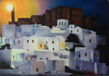 Painting titled "Monasterio de San J…" by Marina Viñoly Apaolaza, Original Artwork, Oil