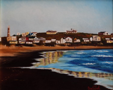 Malerei mit dem Titel "Cabo Polonio, Urugu…" von Marina Viñoly Apaolaza, Original-Kunstwerk, Öl Auf Andere starre Platte mon…